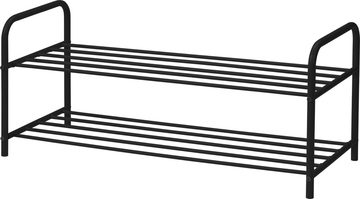 Schoenenrek - zwart - metaal - 2-laags - 91 cm (8720573184885)