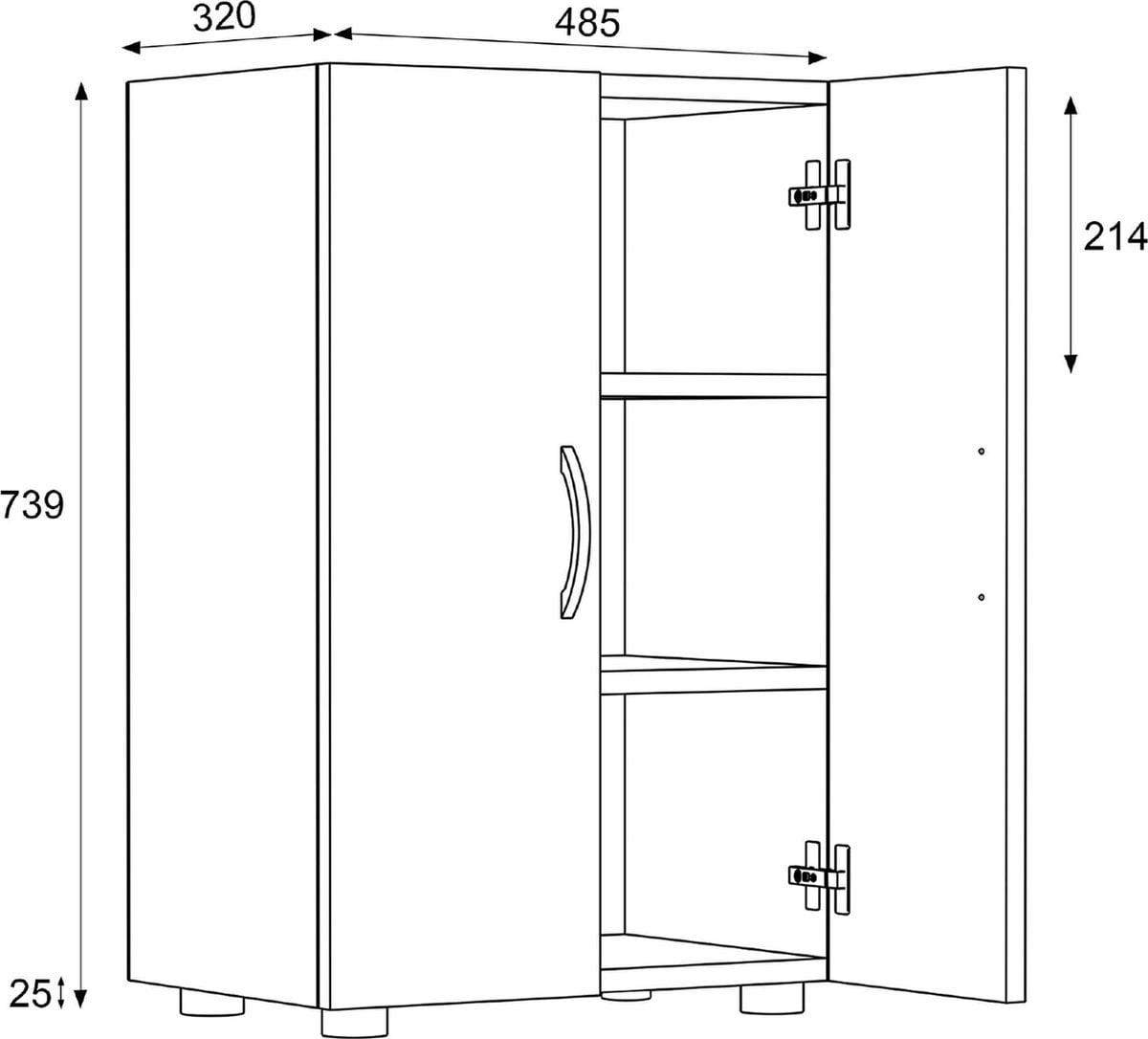 VCM Houten Groot Schoenenkast Schoenenkast Schoenrek Laarzen Groot Ulas 3 Compartimenten Houten Groot Schoenenkast Schoenenkast Schoenrek Laarzen Groot Ulas 3 Compartimenten (4051814420337)