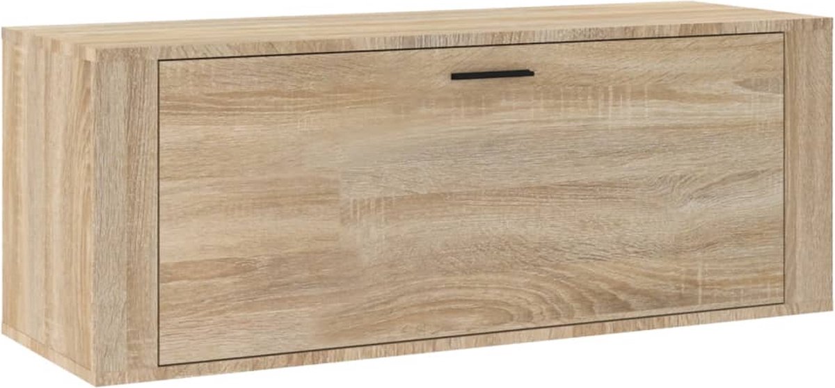 vidaXL-Wandschoenenkast-100x35x38-cm-bewerkt-hout-sonoma-eiken (8720287224877)