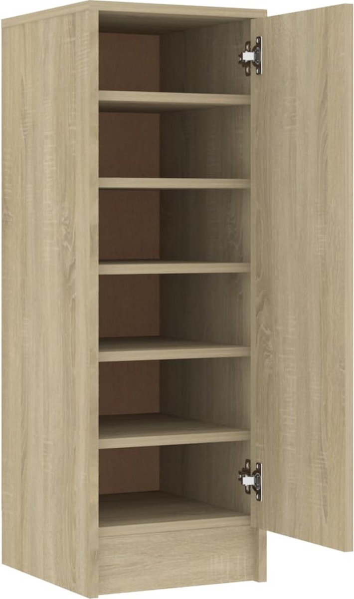 vidaXL-Schoenenkast-32x35x92-cm-spaanplaat-sonoma-eikenkleurig (8720286646557)