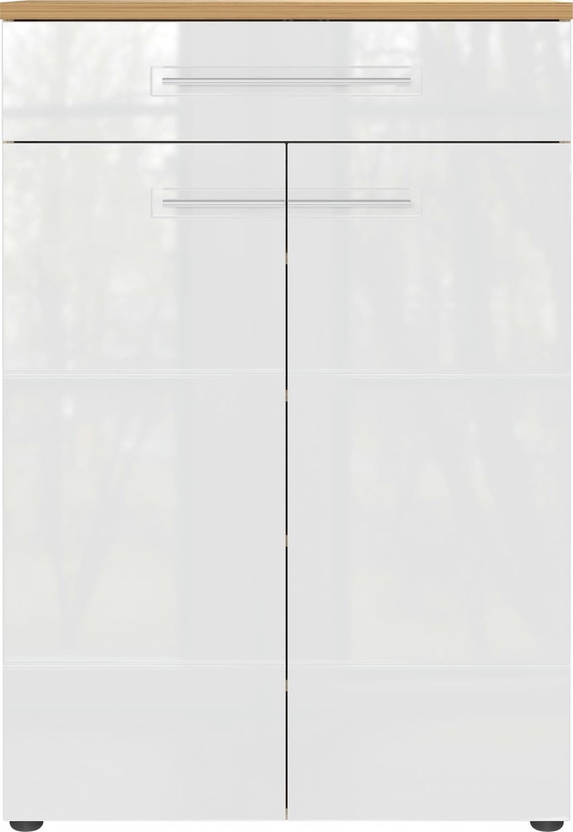 Germania Aledo Schoenenkast Hoogglans Wit / Eiken (4005949222403)