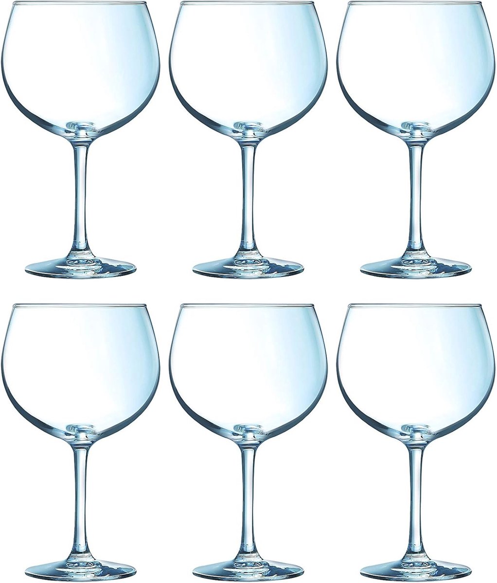 Cocktailglas set van 6 voor gin - 70 cl - Robuste en transparante glazen (6152604261265)