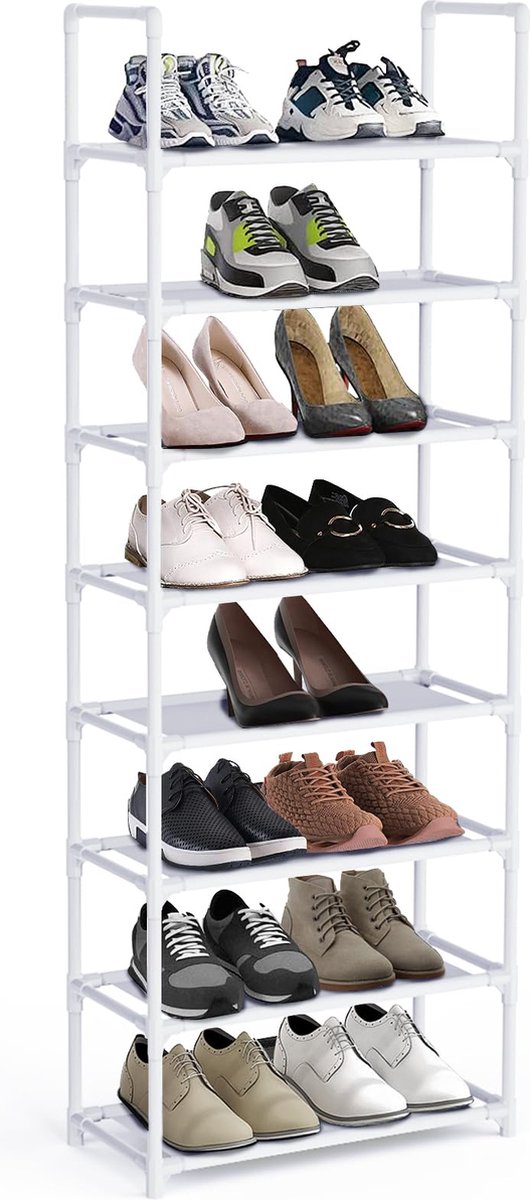 Goodivery ® Multifunctioneel Schoenenrek met 8 Lagen voor Tot 20 Paar Schoenen in Huis of Kantoor (8721273096799)