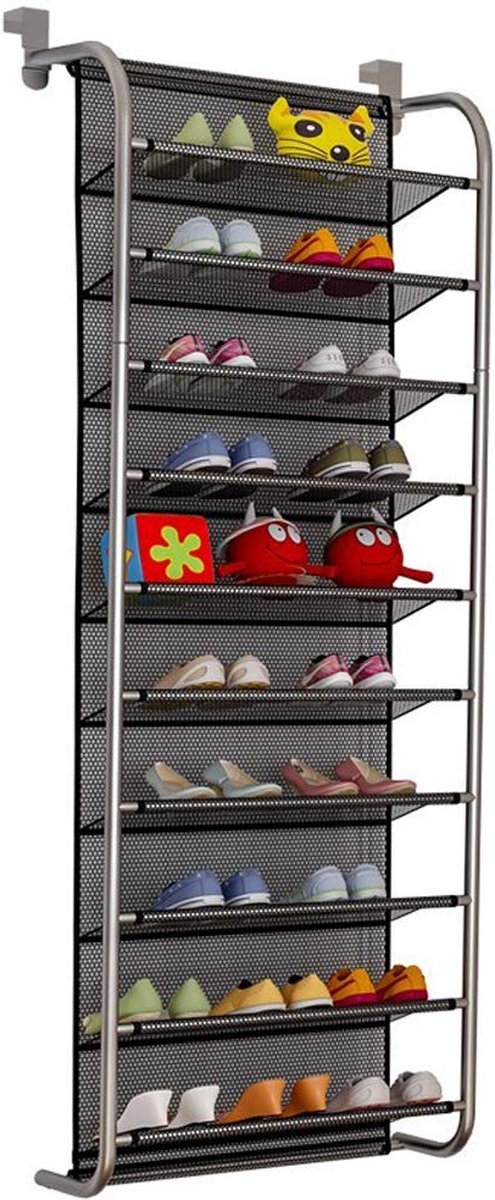 JGS ® Slimme Hangende Schoenenorganizer met 10 Etages voor Optimaal Ruimtegebruik (8721234264830)