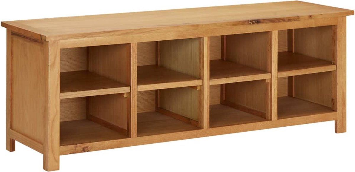 vidaXL - Schoenenrek - 114x37x45 - cm - massief - eikenhout (8720286380383)