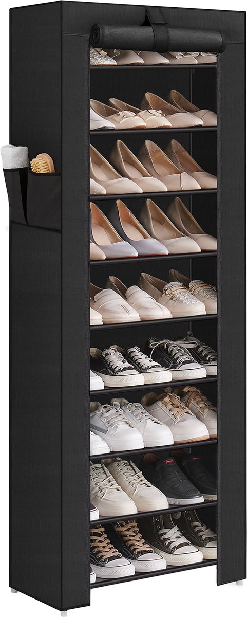 ACAZA Schoenenrek - 27 paar schoenen - 160x58x28cm - zwart (5400943038439)