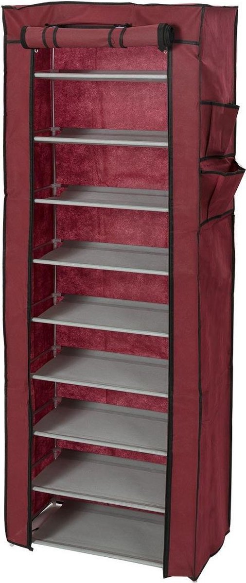 Baytex Opvouwbare Schoenenkast EYHM530 Rood (5404016411877)