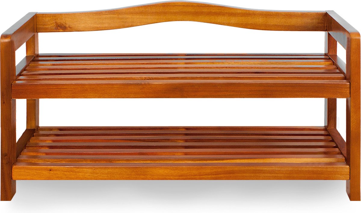 Casaria Schoenenrek 74x26x42cm - 2 stuks tot 80kg - Donkerbruin (4250525380637)