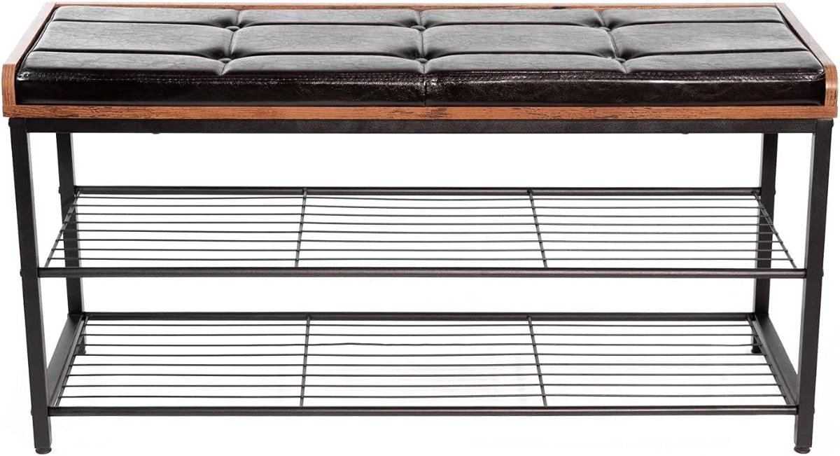 Furnilux - Schoenenbank Sven - Bruin - Zwart (8721161034773)