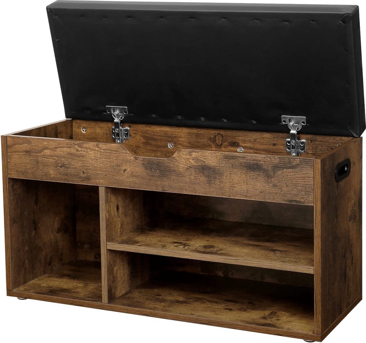 MIRA Home - Schoenenbank - Schoenenopberger - Bruin - Hout - 80 x 30 x 44cm (8720813466689)