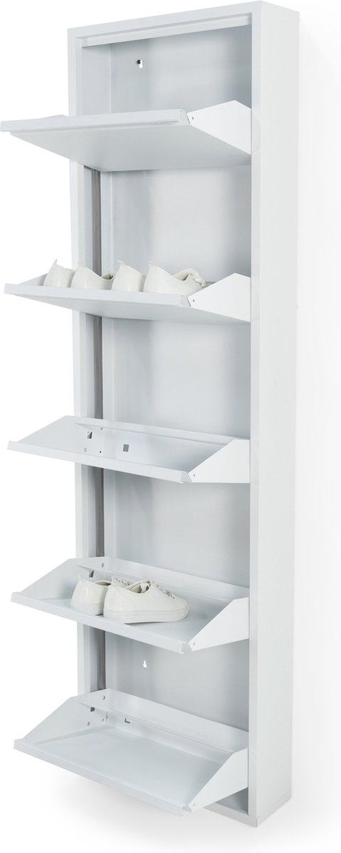 SPINDER DESIGN BILLY 5 Schoenenkast - Wit (8712077108986)