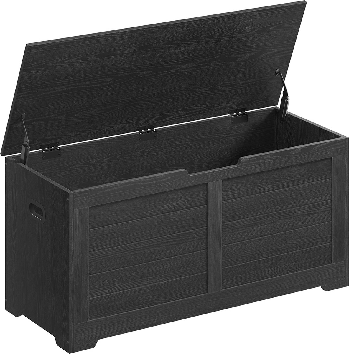 Schoenenbank - Met opbergruimte in landelijke stijl ebbenhout zwart (6152945425487)