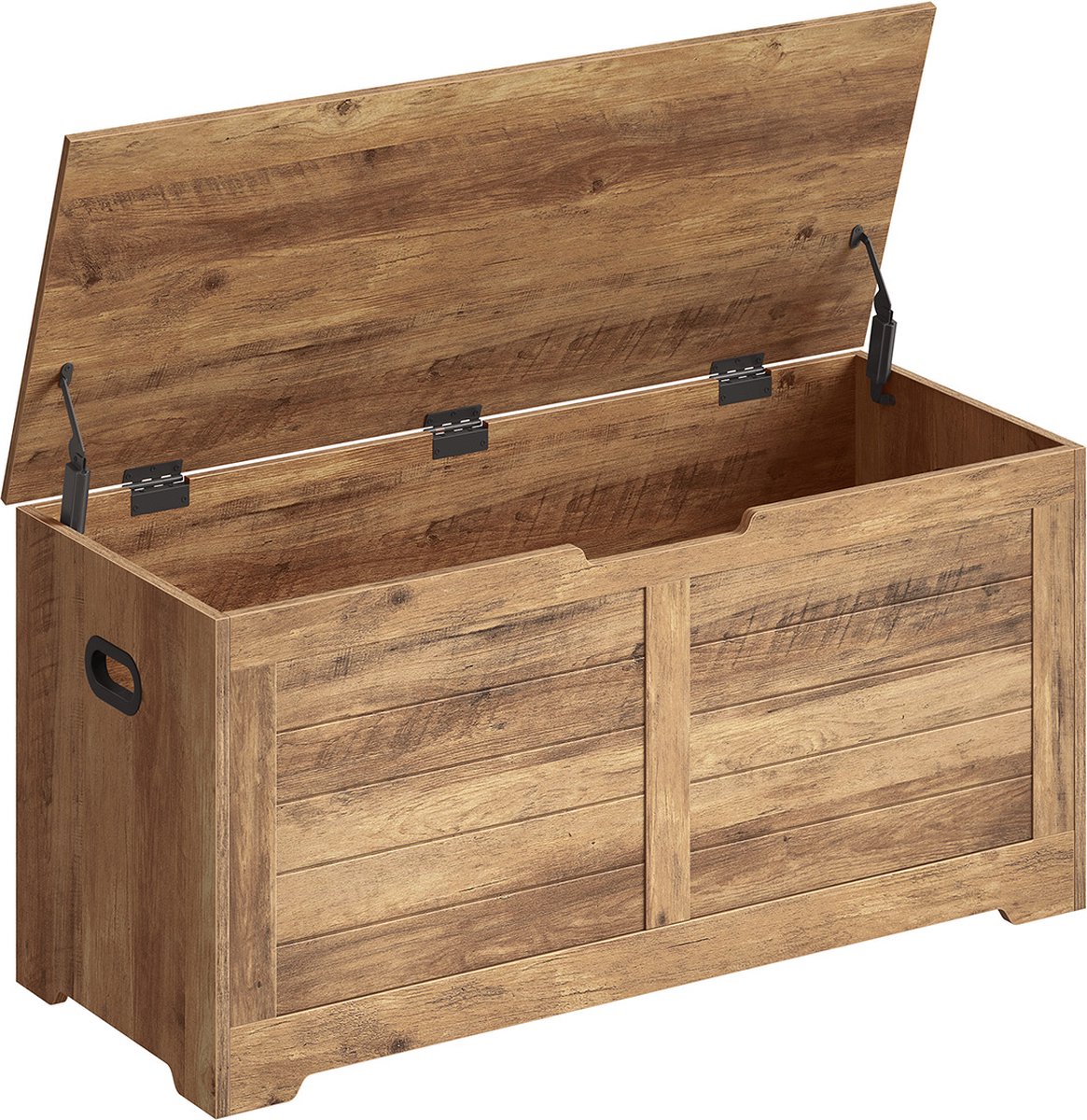 Schoenenbank - Met opbergruimte - landelijke stijl - honingbruin (6152945428488)