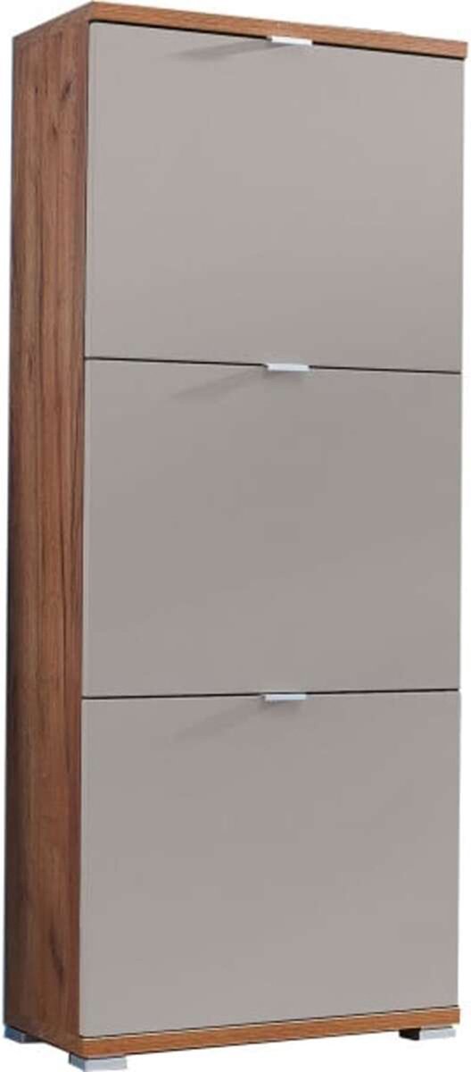 Schoenenkast 3 Vakken Joshua Hout - Zand (5404016460660)