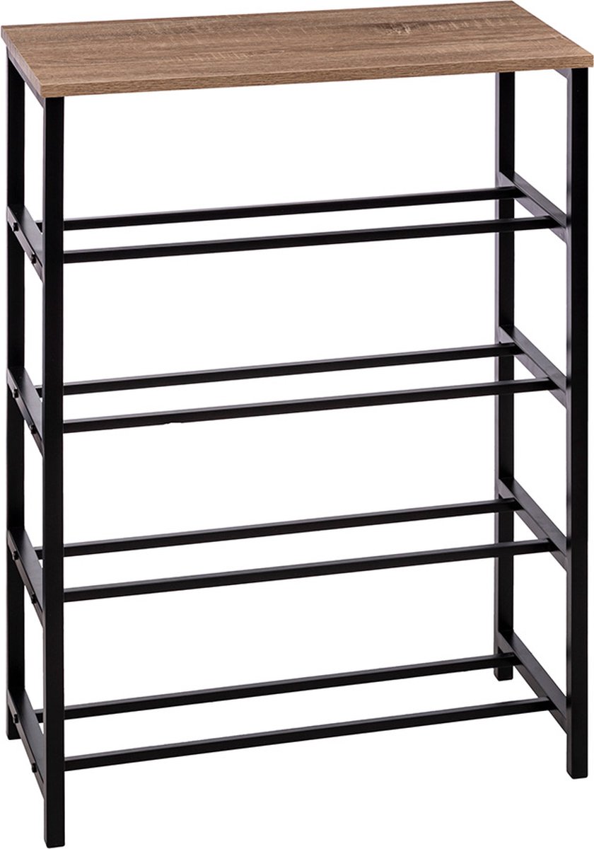 Schoenenrek 5 Niveaus Toulon Hout (5404016483805)