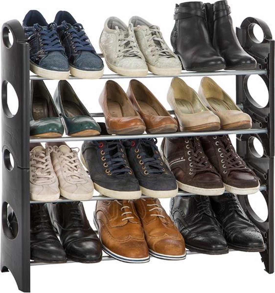 Schoenenrek metaal 12 paar - stapelbaar (5414045028403)