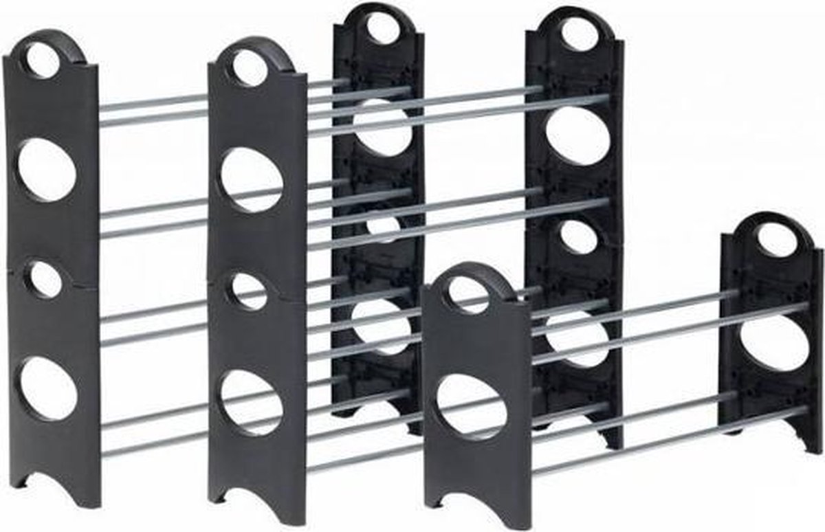 Schoenenrek - schoenenstandaard - 64 x 20 x 34 cm - metaal / plastic (8717703398298)