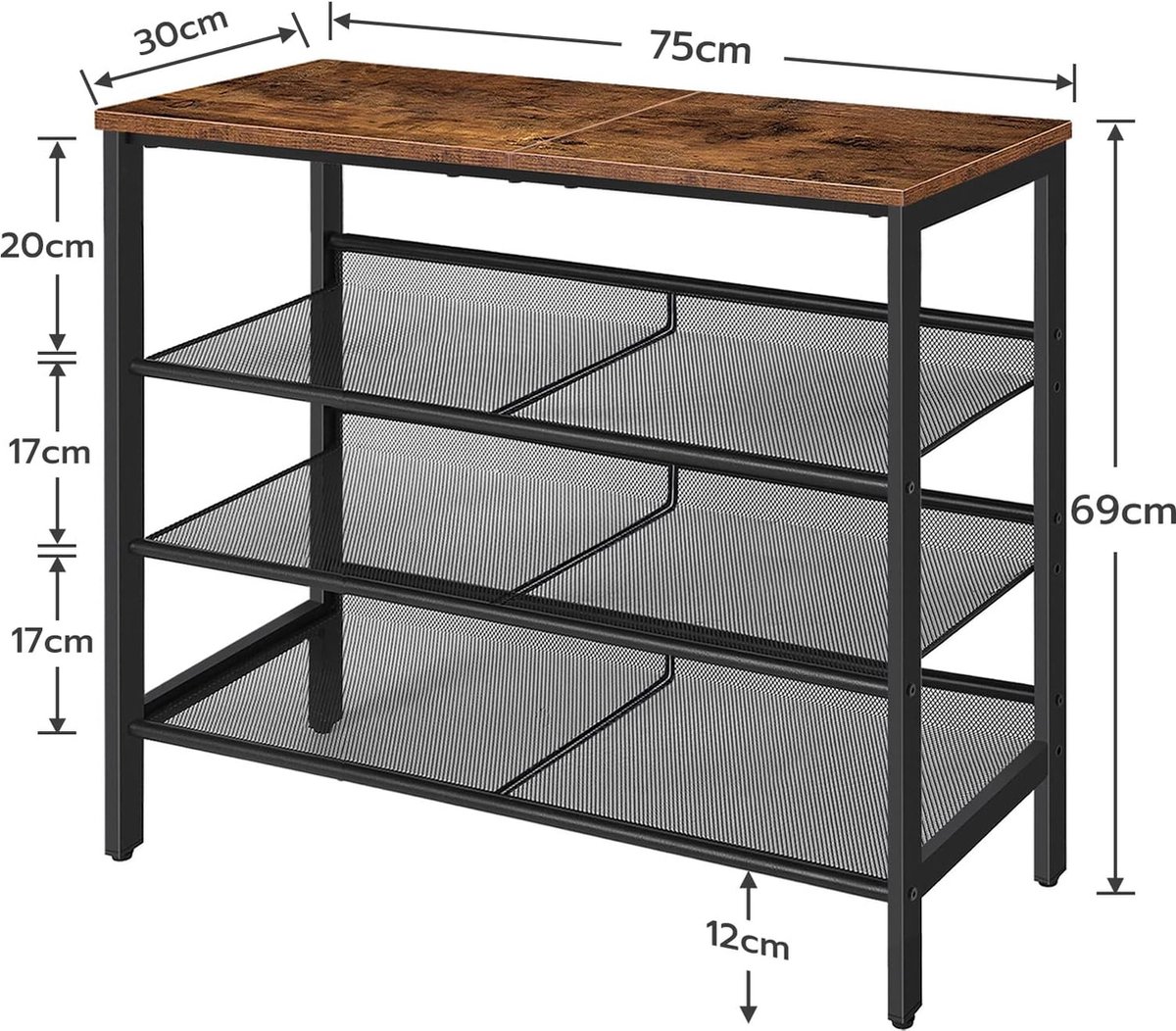 Schoenorganizer / schoenenrek75 x 30 x 69 cm (8785292262252)