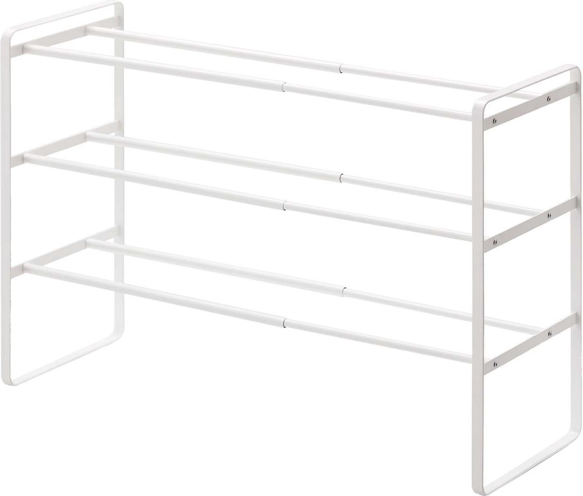 Selbro ® Uittrekbaar en Stapelbaar Schoenenrek met Drie Niveaus voor Optimaal Ruimtegebruik (8721263217487)