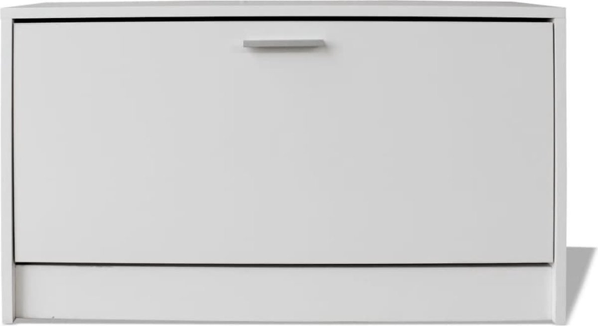 vidaXL - Schoenen - opbergkast - 80x24x45 - cm - wit (8718475977292)