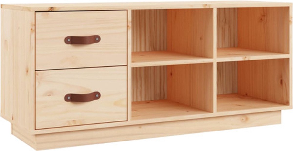 vidaXL - Schoenenbank - 100x34x45 - cm - massief - grenenhout (8720287205708)