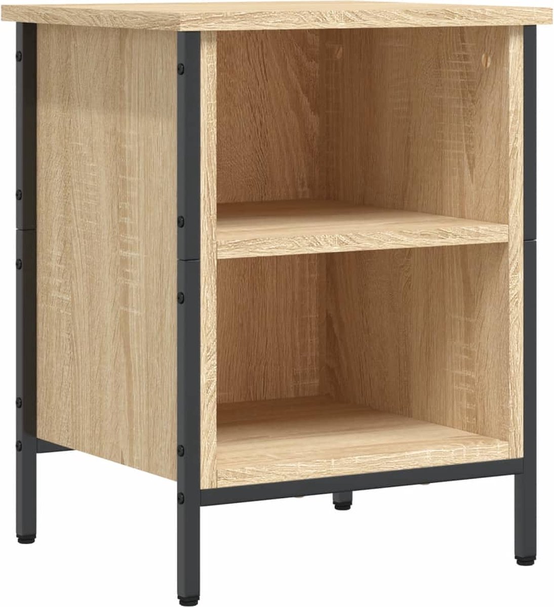 vidaXL - Schoenenkast - 38x35x50 - cm - bewerkt - hout - sonoma - eikenkleurig (8720845774462)