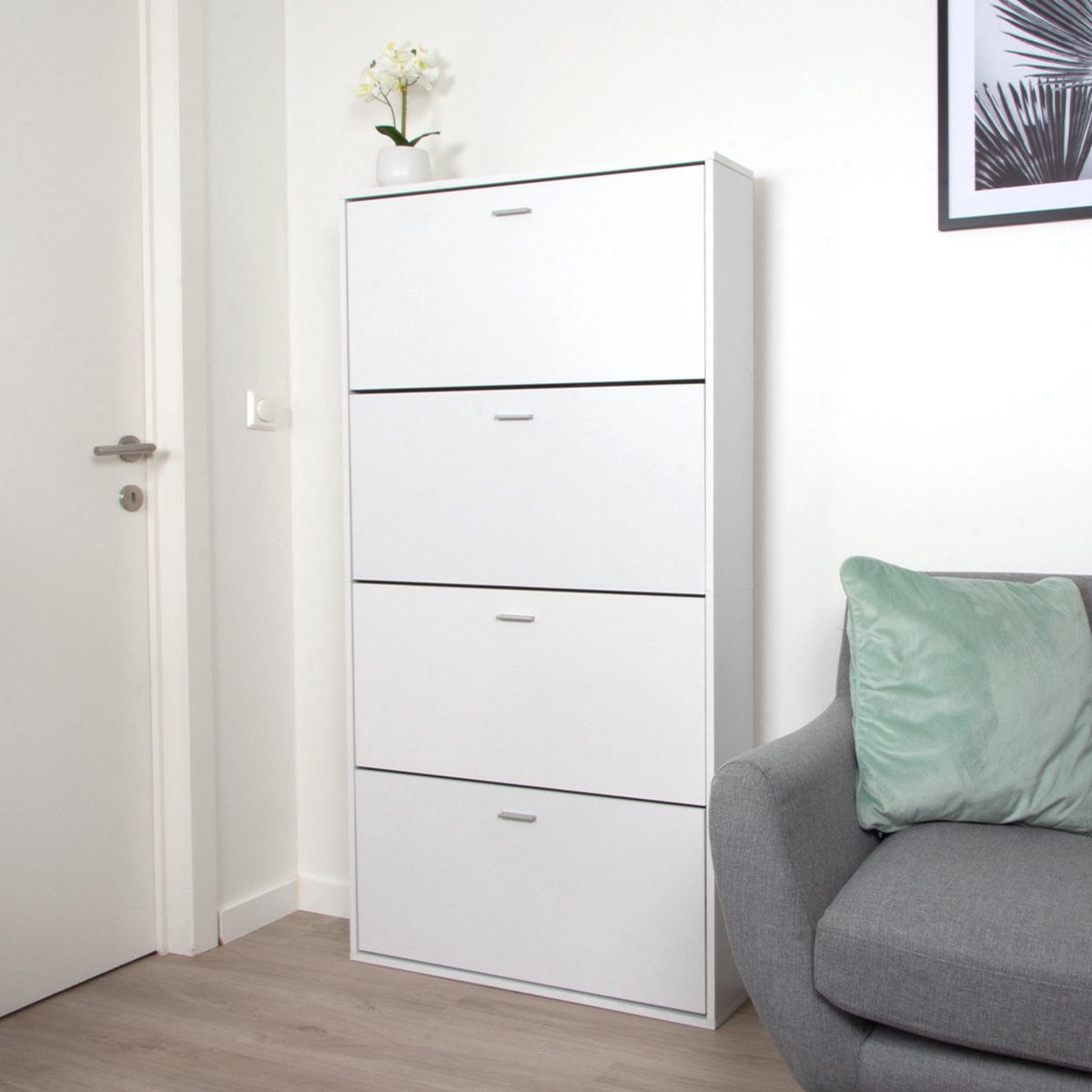 Milton & Oldbrook Schoenenkast Maribor Wit (5404016492135)