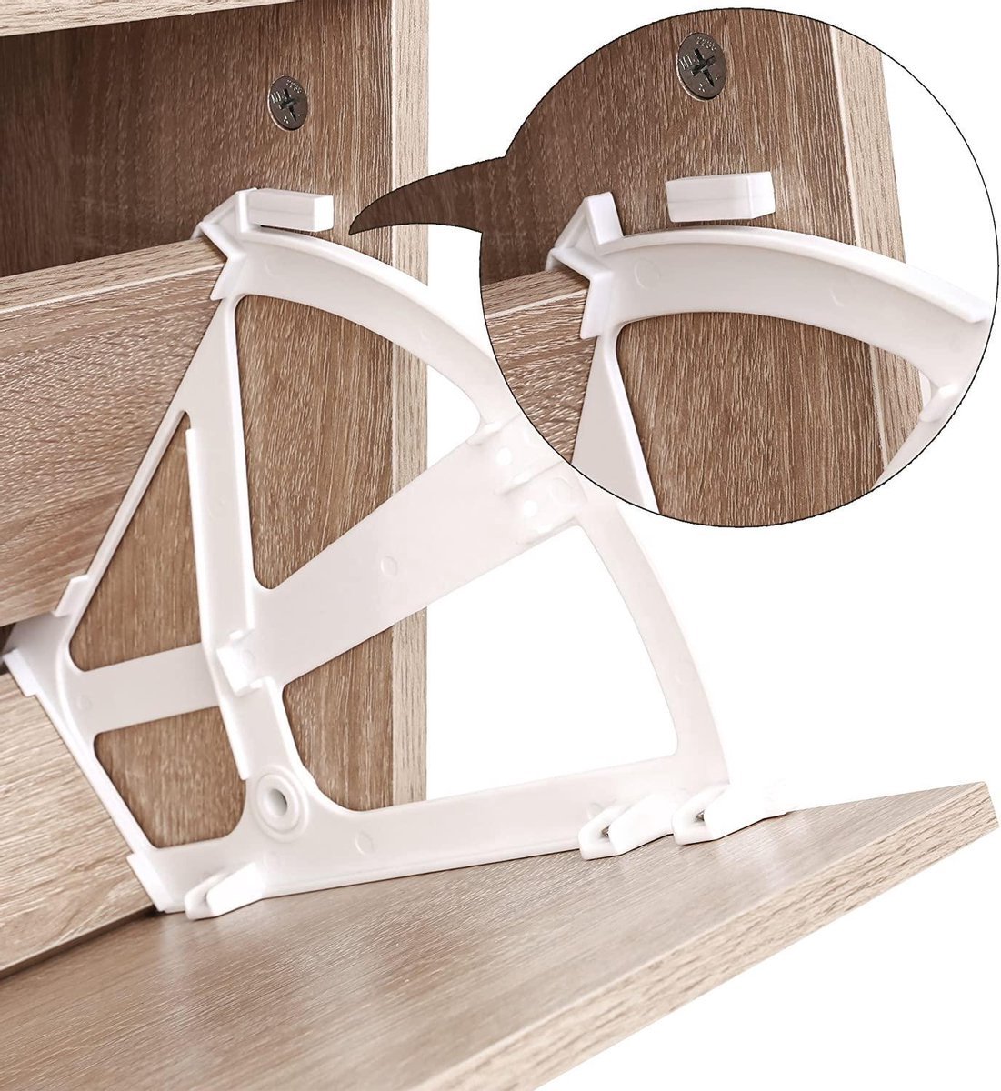 ZAZA Home schoenenkast met 3 kleppen schoenenrek tipplepr schoenenkast eikenkleurig verstelbaar 60 x 24 x 12 cm, eiken look LBC03NL (8720297063558)