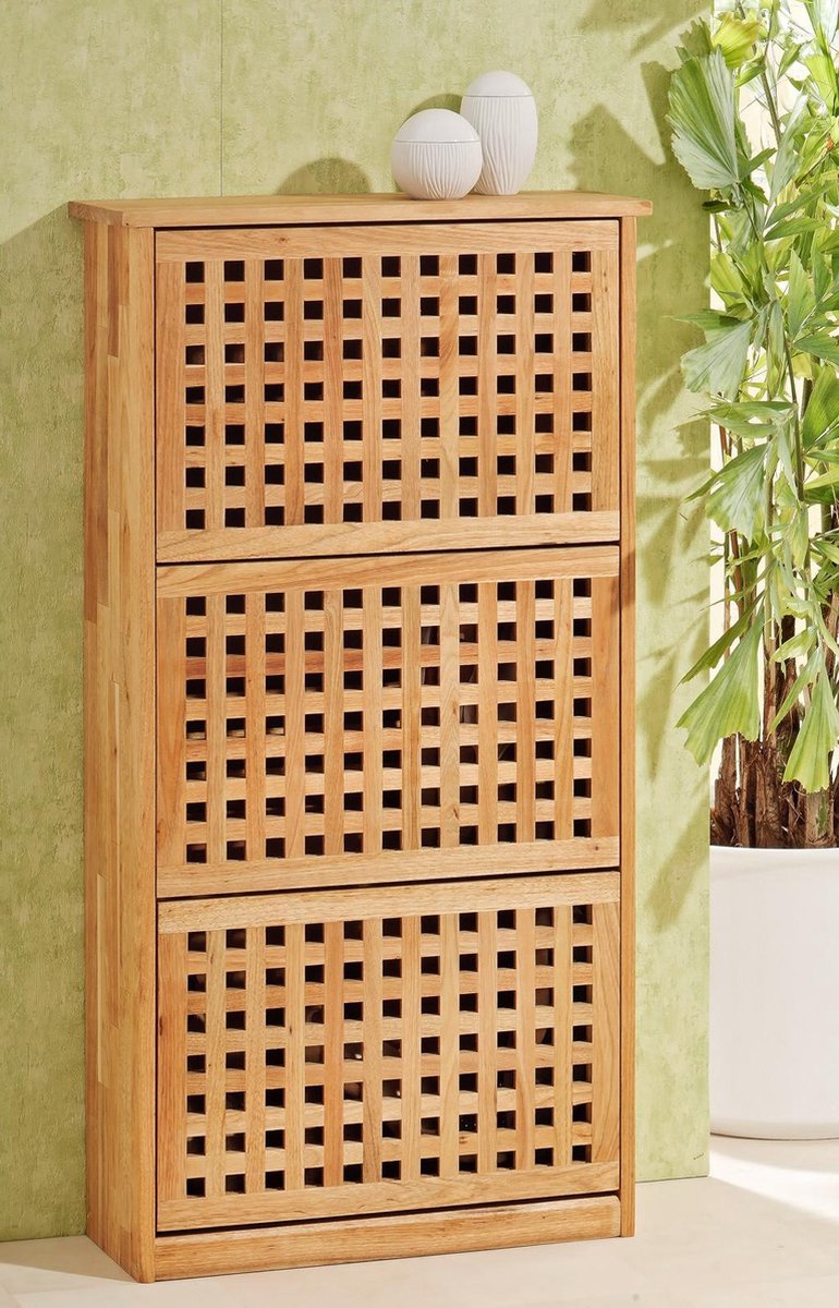 Schoenenkast, schoenenrek, opbergmeubel schoenen van Notenhout (4250417700246)