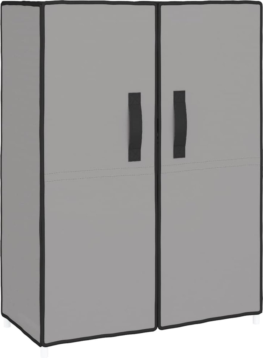 vidaXL - Schoenenkast - 60x28x90 - cm - stof - grijs (8720286640838)