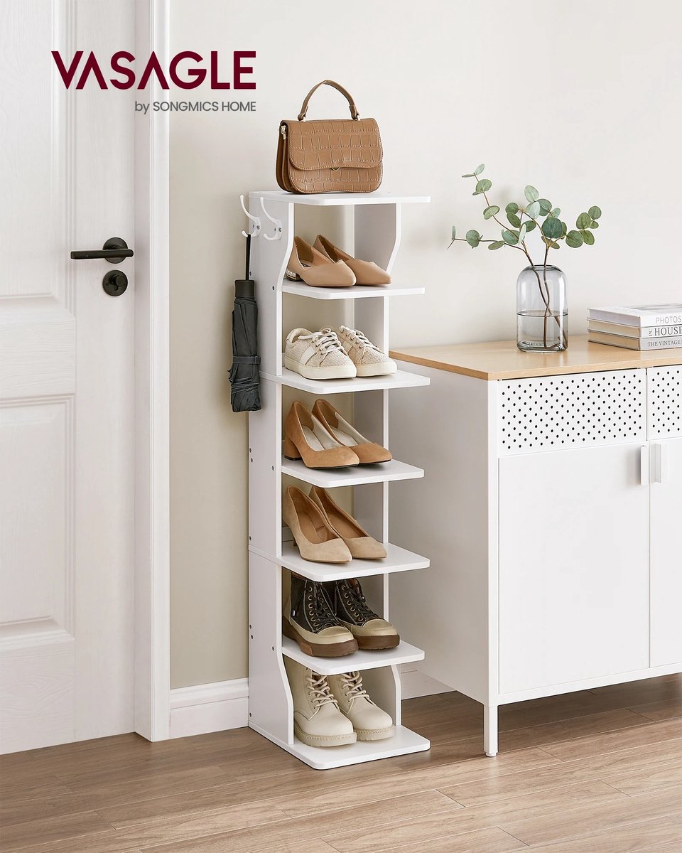 RoyaLuxe - Schoenenrek - Schoenen Rek - Schoenenrek Wit - Schoenenrek Hout - Schoenenrek Deur - Schoenenbank - Schoenen - Schoenenkast - Schoenenkasten - Schoenen Kast - Organizer - Organizer Schoenen (8721302722286)