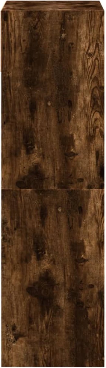 Schoenenkast 60x34x116 cm bewerkt hout gerookt eikenkleurig (8721012382558)