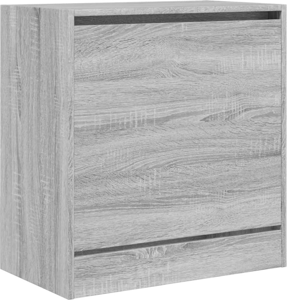 Schoenenkast 60x34x63,5 cm bewerkt hout grijs sonoma eikenkleur (8721012381797)