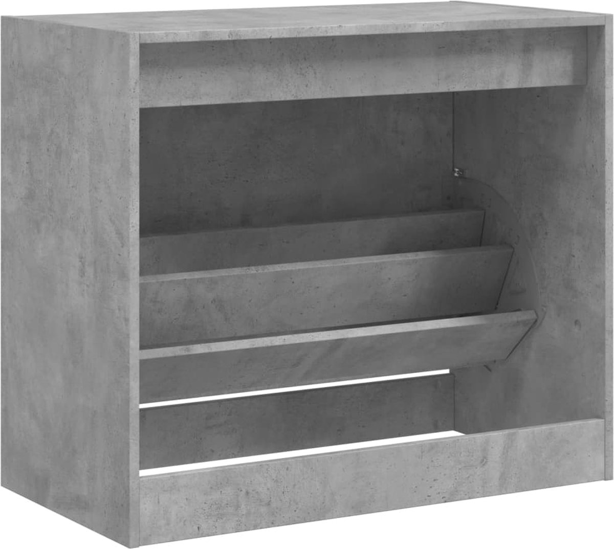 Schoenenkast 80x42x69 cm bewerkt hout betongrijs (8721012382404)