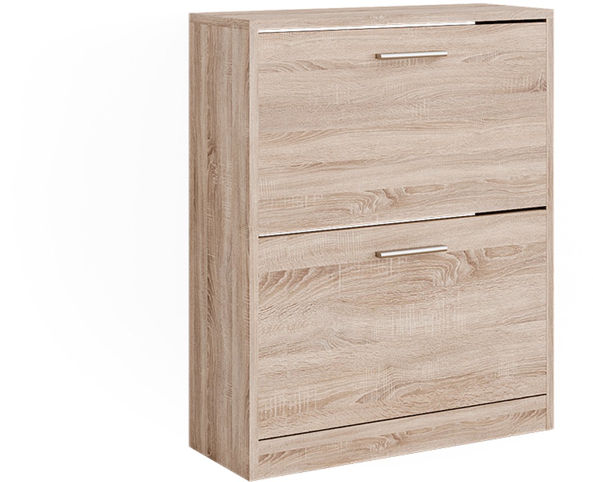 Vicco Gizmo Schoenenkast - 59 x 72.5 cm 2 compartimenten Sonoma 2 compartimenten (4066731446506)
