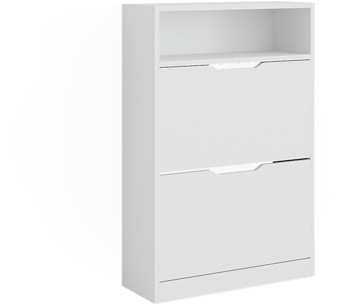 Vicco Luca Schoenenkantelaar - 59 x 89.5 cm met 2 compartimenten Wit met 2 compartimenten (4066731446476)