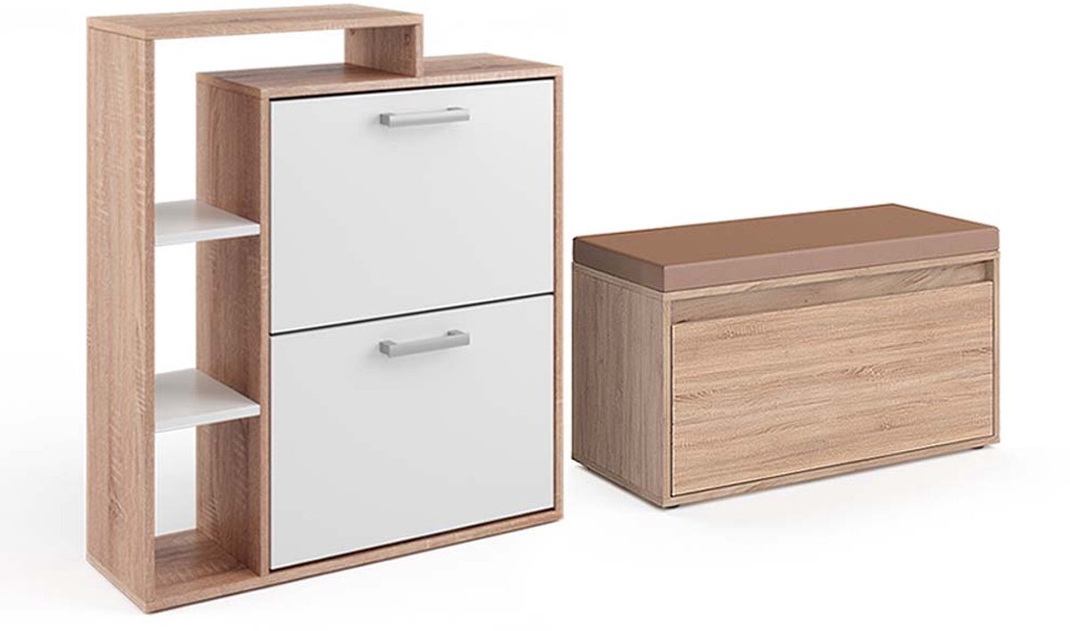 Vicco Orlando Schoenklaprek - 2 delen, met bank Sonoma 2 delen, met bank (4066731381883)