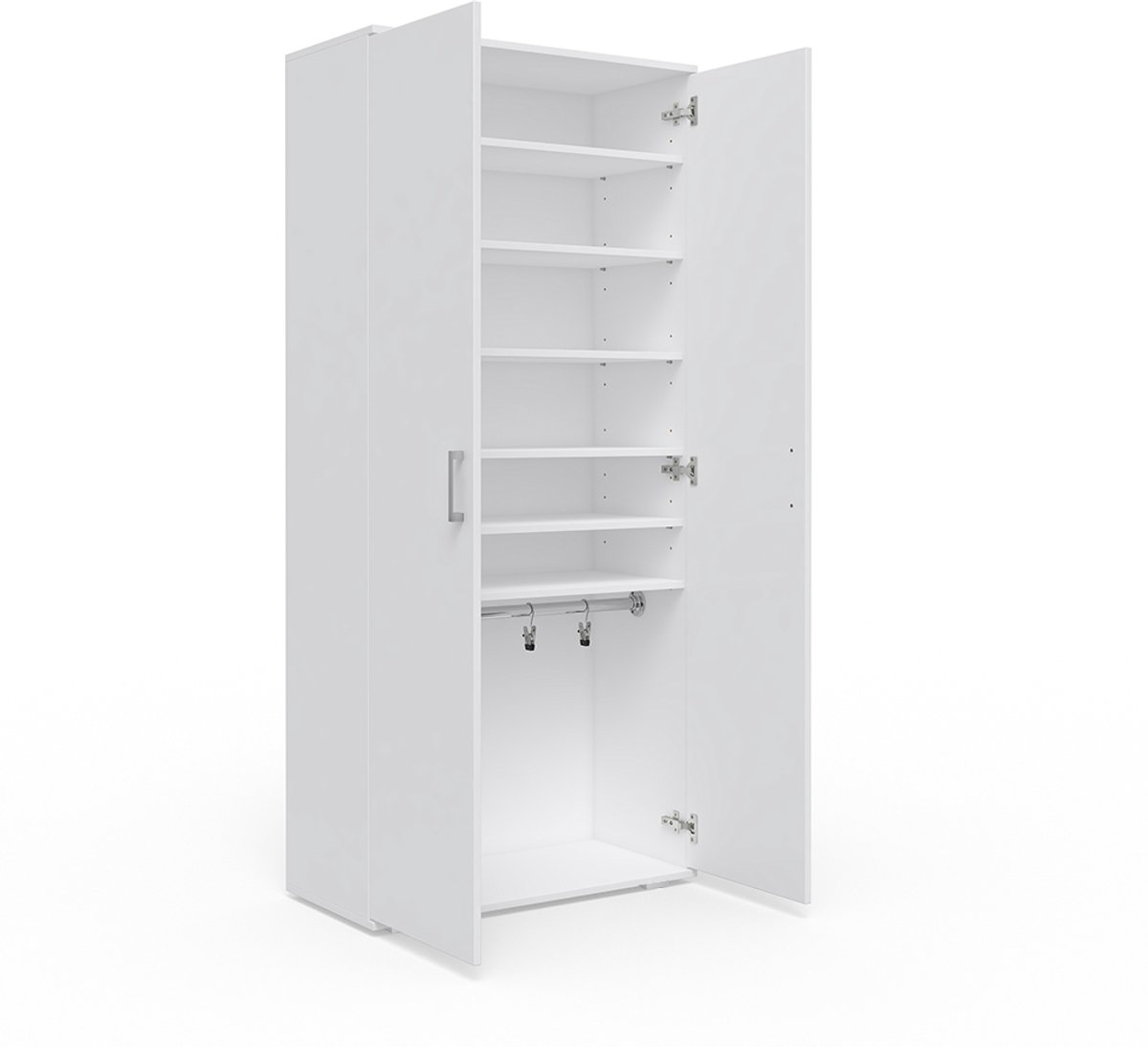 Vicco Torge Schoenenkast - 80 x 178 cm Wit (4251421931824)