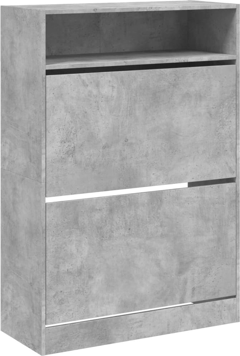 vidaXL-Schoenenkast-met-2-klaplades-80x34x116-cm-betongrijs (8721012386037)