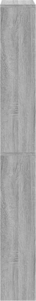 vidaXL Schoenenkast met spiegel 4-laags 63x17x134 cm grijs sonoma (8721012989184)