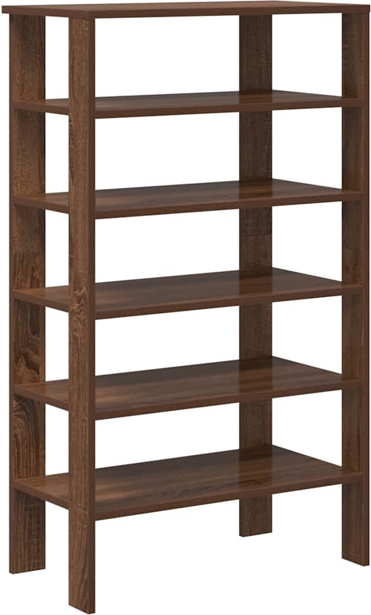 vidaXL Schoenenrek - 61x32x105 cm - Bruin eikenhout (8938233032241)