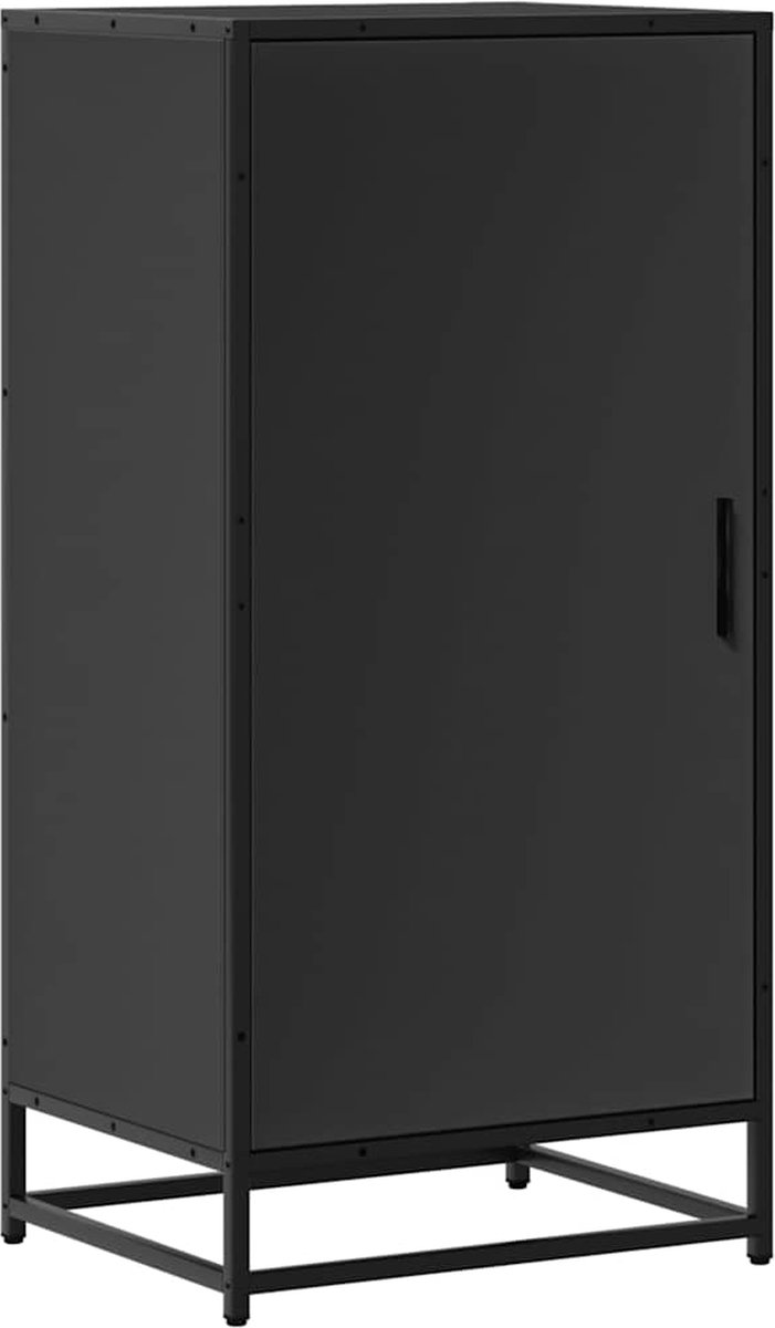 vidaXL Schoenenrek Zwart - Hout & Metaal, 60kg (8176929788069)