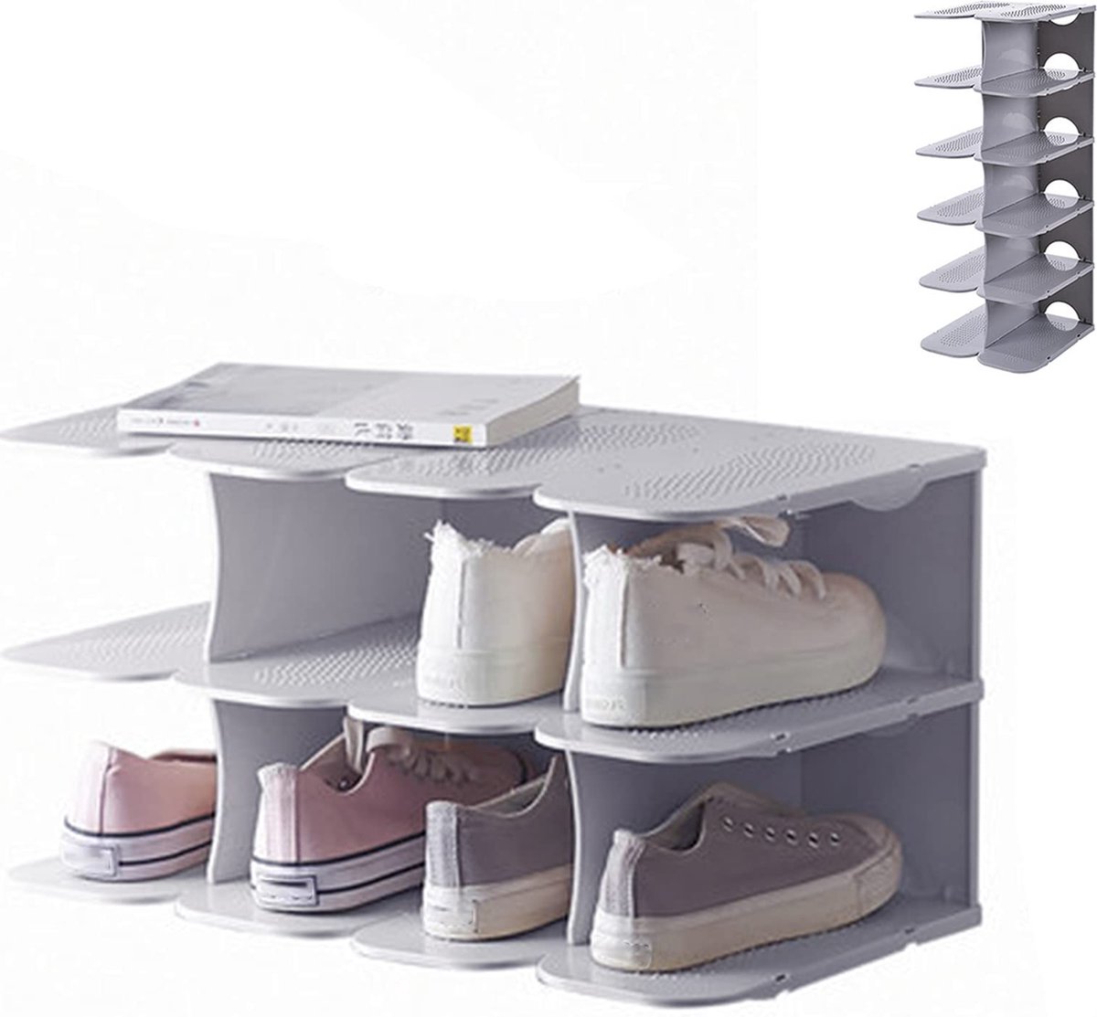 Inovra ® Slim Schoenenrek voor Geordende Ruimtes in Huis en Kast (8721311702279)