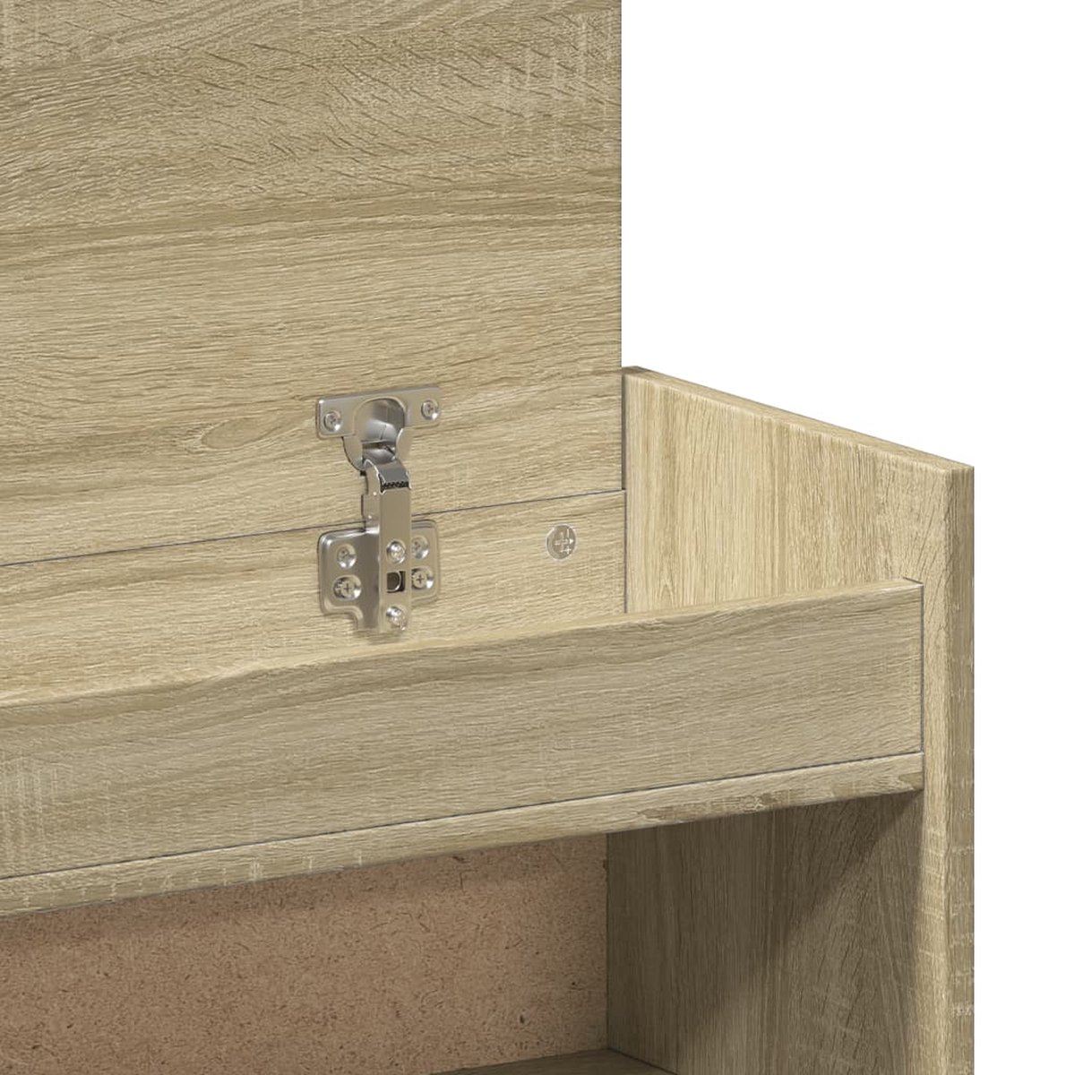 Schoenenkast 100,5x28x100 cm bewerkt hout sonoma eikenkleurig (8721012493261)