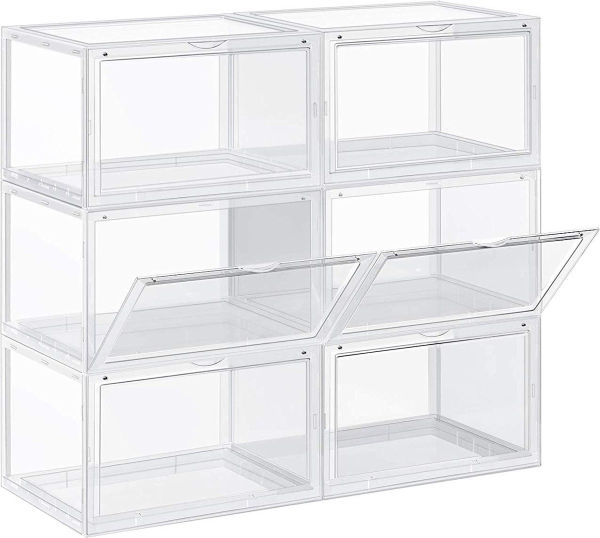 Shoe Storage Systems - Stapelbare schoenenhouder - schoenendoos - wit - 28 x 36 x 22 cm (6096006053007)