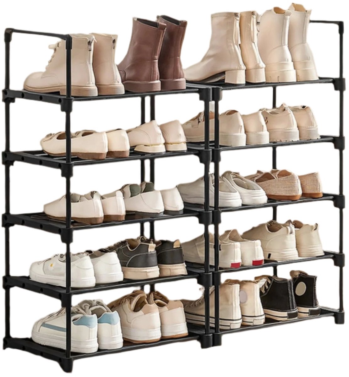 10 Level schoenplank - Open schoenkast - Smalle schoenstand - Space Saving - 45 cm x 30 cm x 174cm (6152026197111)