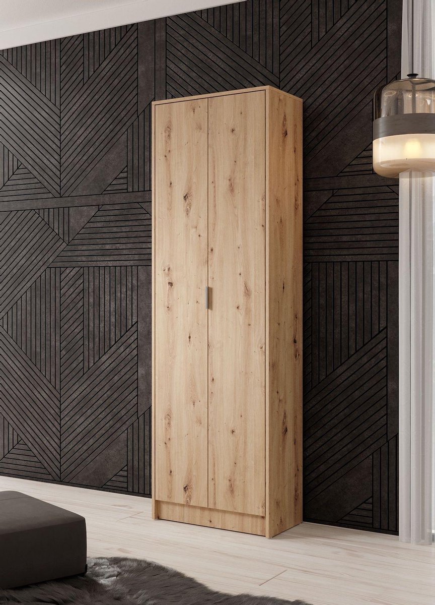 Meubella - Schoenenkast Nicole - Eiken - 60 cm (8720512402155)