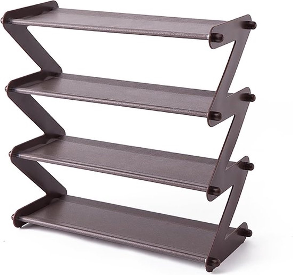 Schoenenrek - Voor 8 tot 12 Paar Schoenen - Grijs - Schoenenkast - Schoenenrekje - Nordic - Scandinavisch - Schoenen Opbergen - Schoenenplank Opbergsysteem (8721335381986)