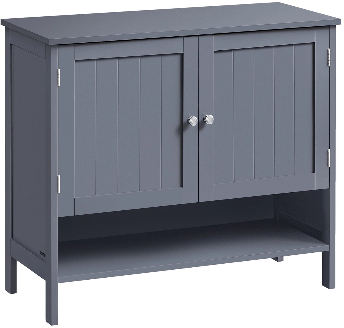 SureDeal® - Schoenenkast - 9-12 Paar - 35x80x70 cm - MDF - Blauw - Modern Country Stijl - Verstelbare Planken (6154500921946)