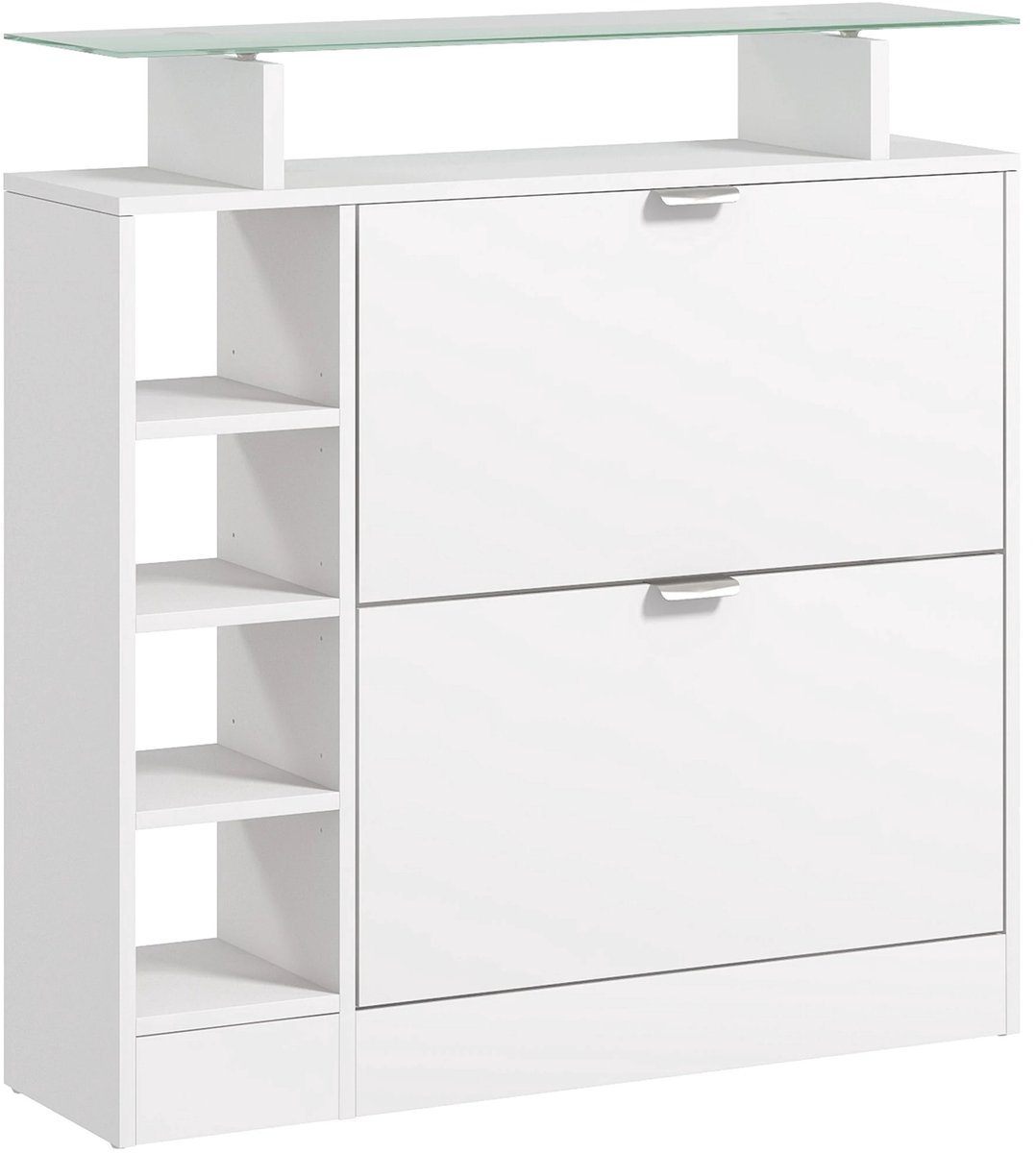 VidaLuxe - Schoenenkast - Schoenen Kast - Wit - Woonkamer - Archiefkast - Opbergkast - Opbergkasten Binnen - Opbergkast - Kast - Kastje - Opberg Kast - Opbergkastje - Organizer - Organizers - Opbergrek - Opberg Rek - Meubel - Garderobekast (8721302725423)